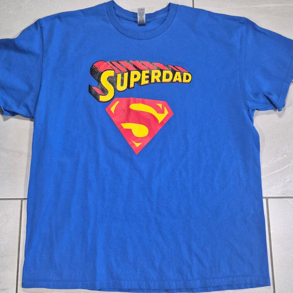 Superdad Blue Graphic Tee XL